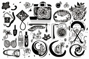 memory of a vacation with friends in spain. tattoo idea