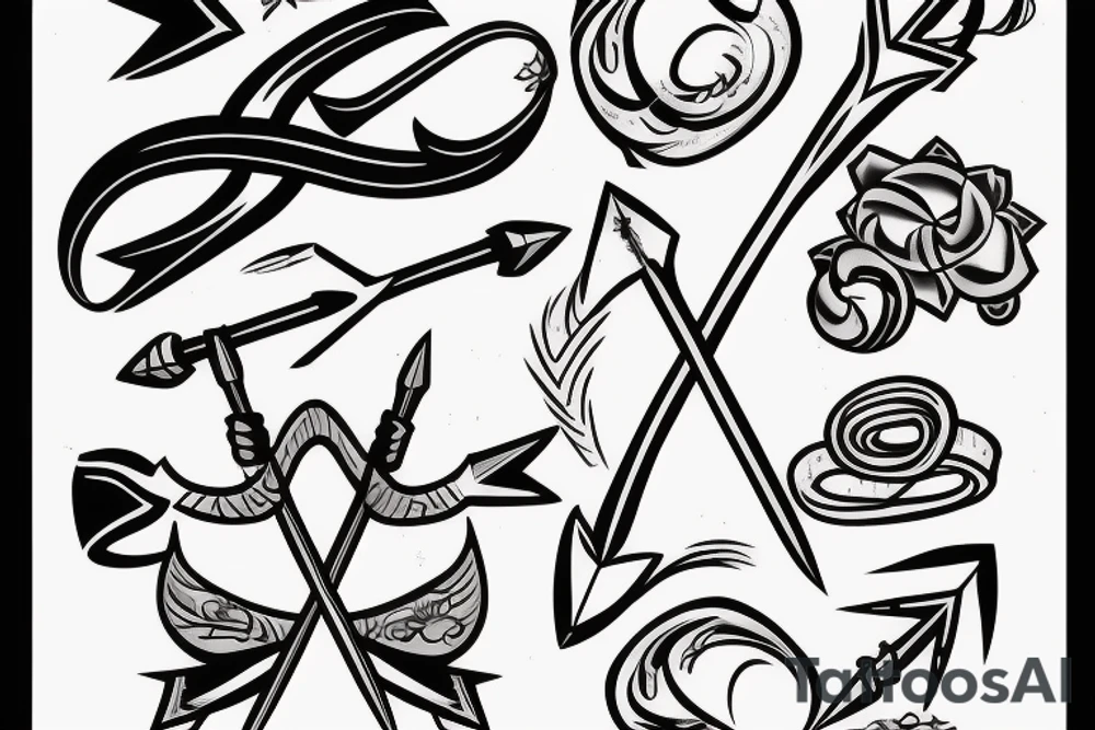 Bow and Arrow tattoo idea