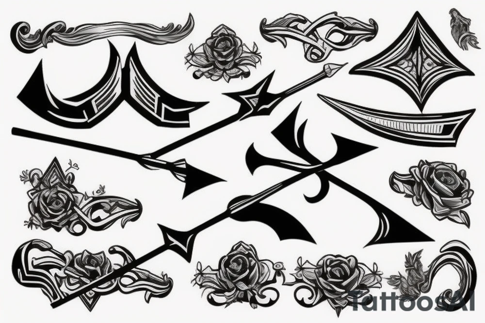 Bow and Arrow tattoo idea