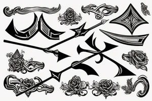 Bow and Arrow tattoo idea
