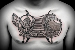 Samurai Helmet tattoo idea