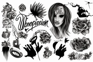 Depression tattoo tattoo idea