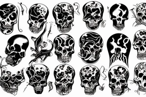 8 death sin tattoo idea