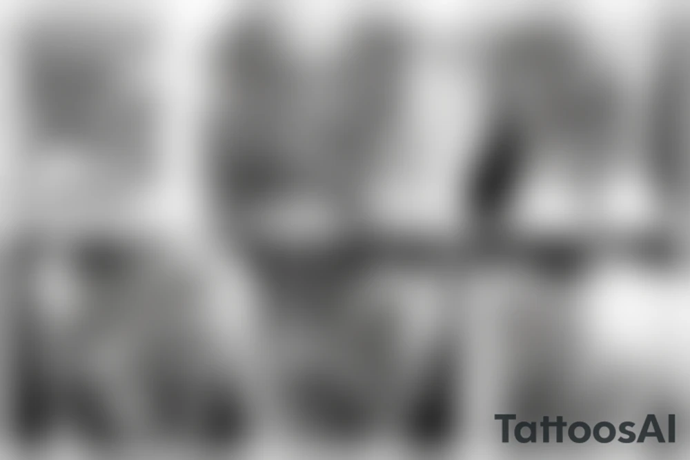 breast tattoo, tricolor violets with
spikes, branch, 
leaves, ink tattoo idea