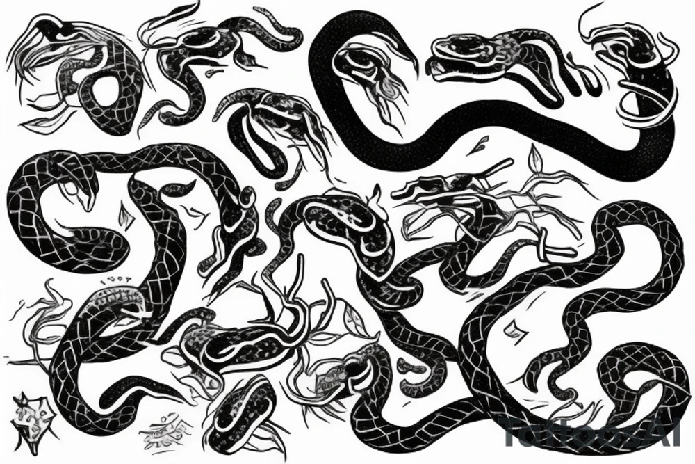 Loose tattoo snake tattoo idea