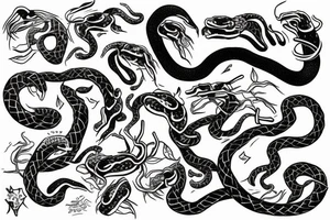 Loose tattoo snake tattoo idea