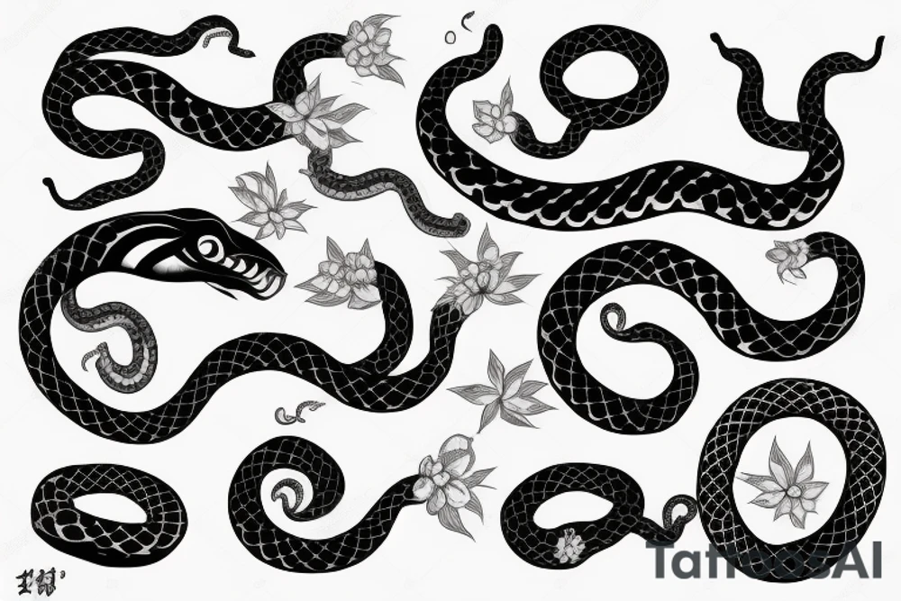 Loose tattoo snake tattoo idea