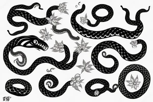 Loose tattoo snake tattoo idea