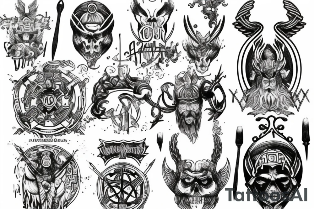 Gott odin himmelstreppe tattoo idea