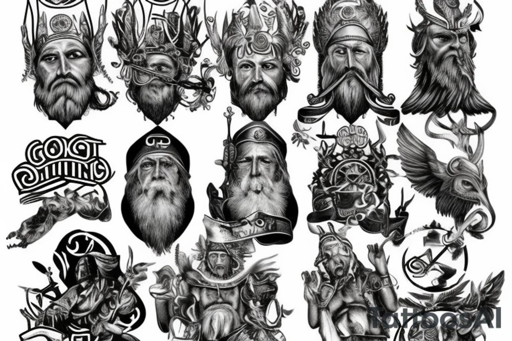 Gott odin himmelstreppe tattoo idea
