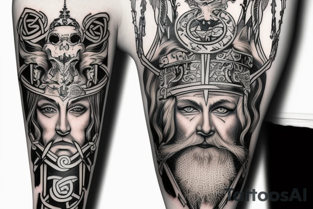 Gott odin himmelstreppe tattoo idea