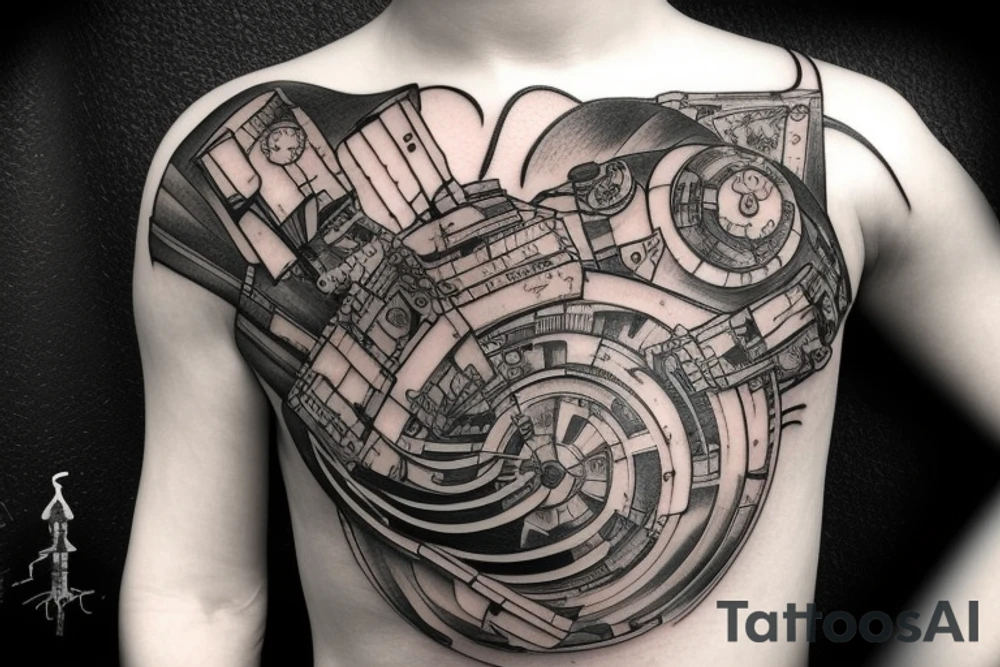 sapce ship viewed from above, in the star wars universe tattoo idea sapce ship viewed from above, in the star wars universe tattoo idea