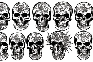 the dead and life tattoo idea