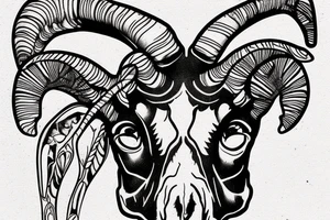 Bighorn sheep skull. tattoo idea