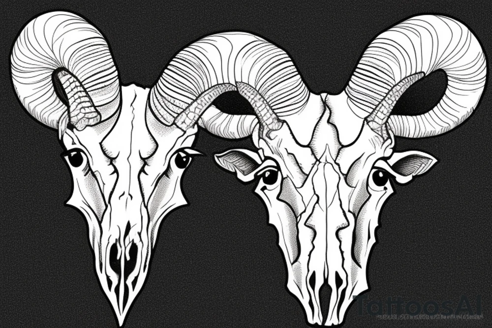Bighorn sheep skull. tattoo idea