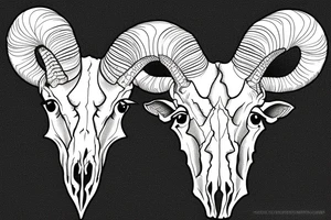 Bighorn sheep skull. tattoo idea