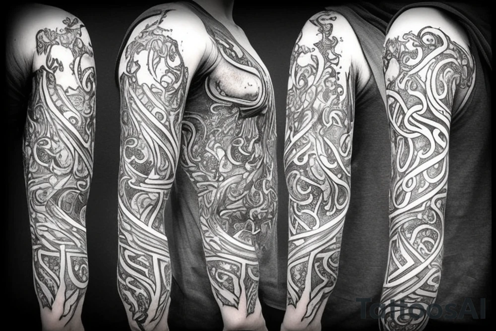 Epic elvish writing tattoo idea