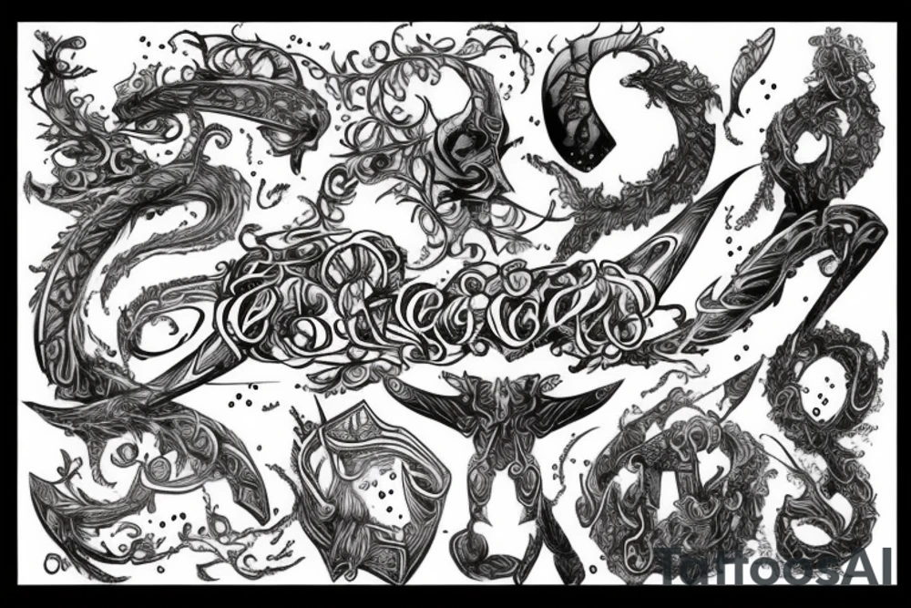 Epic elvish writing tattoo idea