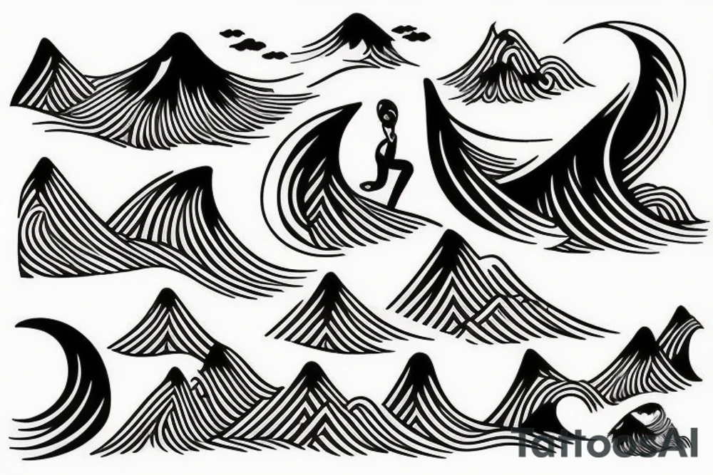 Wave of Kanagawa tattoo idea