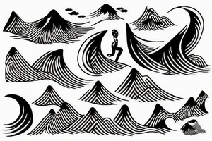 Wave of Kanagawa tattoo idea