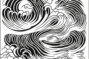 Wave of Kanagawa tattoo idea