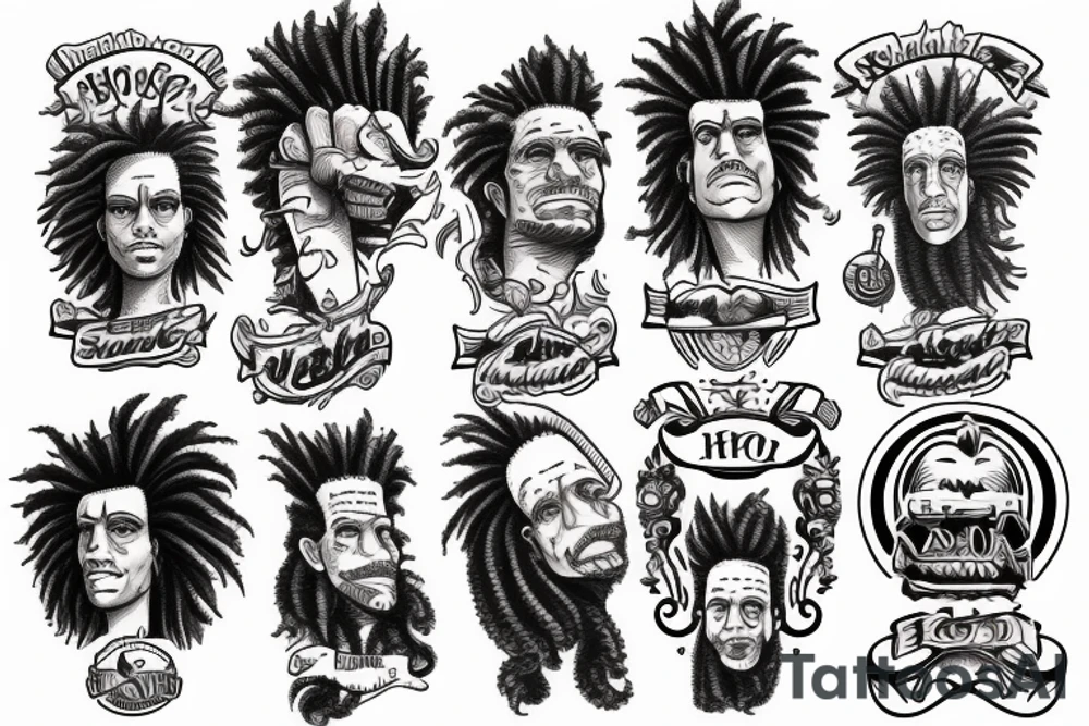 Sideshow Bob american traditional on a sailboat tattoo idea