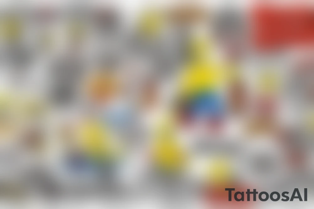 homer simpson smoking a joint tattoo idea