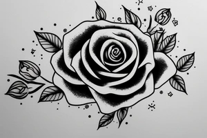 rose for the hand tattoo idea