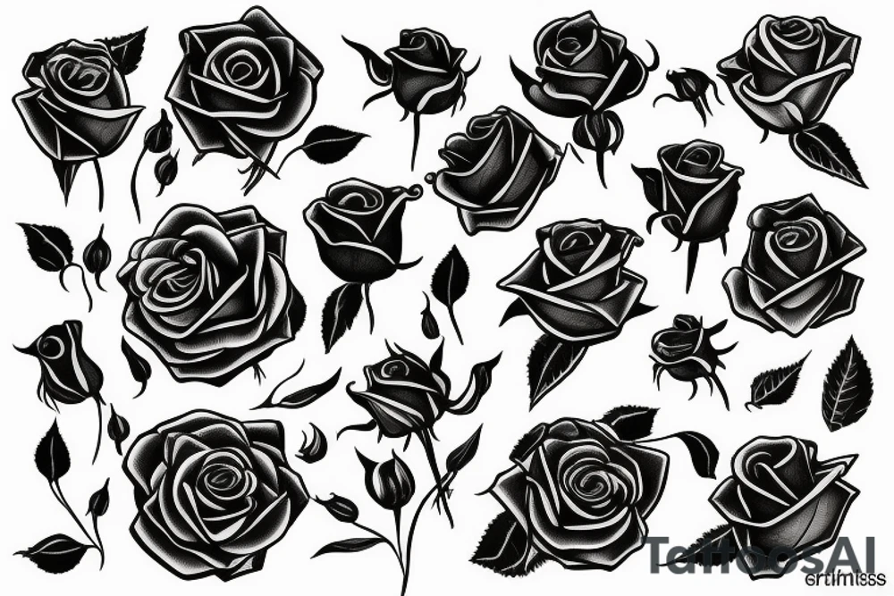 rose for the hand tattoo idea