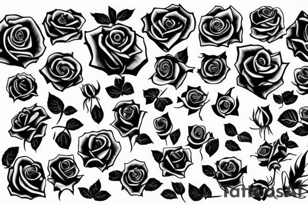 rose for the hand tattoo idea