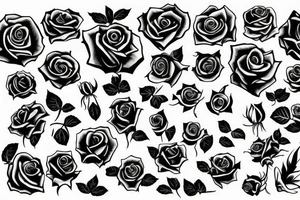 rose for the hand tattoo idea
