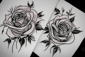 3 tattos with rose for the hand tattoo idea