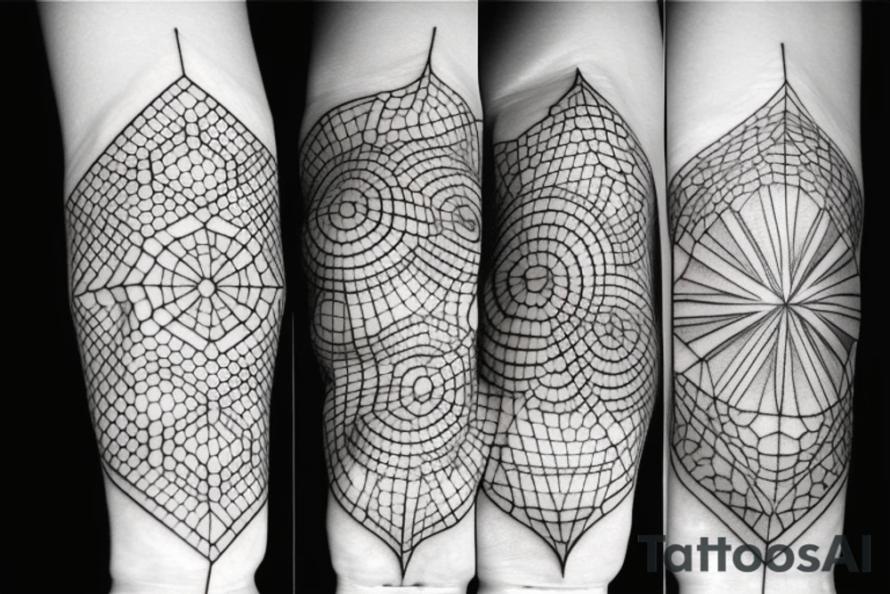 geometrical for hand tattoo idea