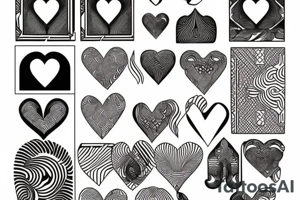 King of hearts card african tattoo idea