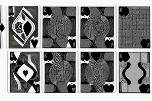 King of hearts playing card african tattoo idea