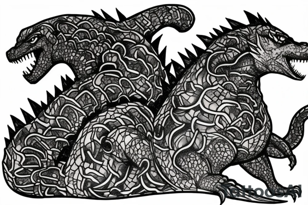 Godzilla tattoo idea