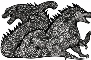 Godzilla tattoo idea