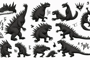 Godzilla tattoo idea