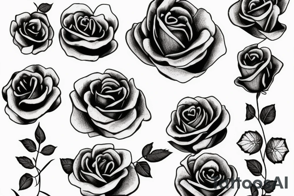 California rose tattoo idea