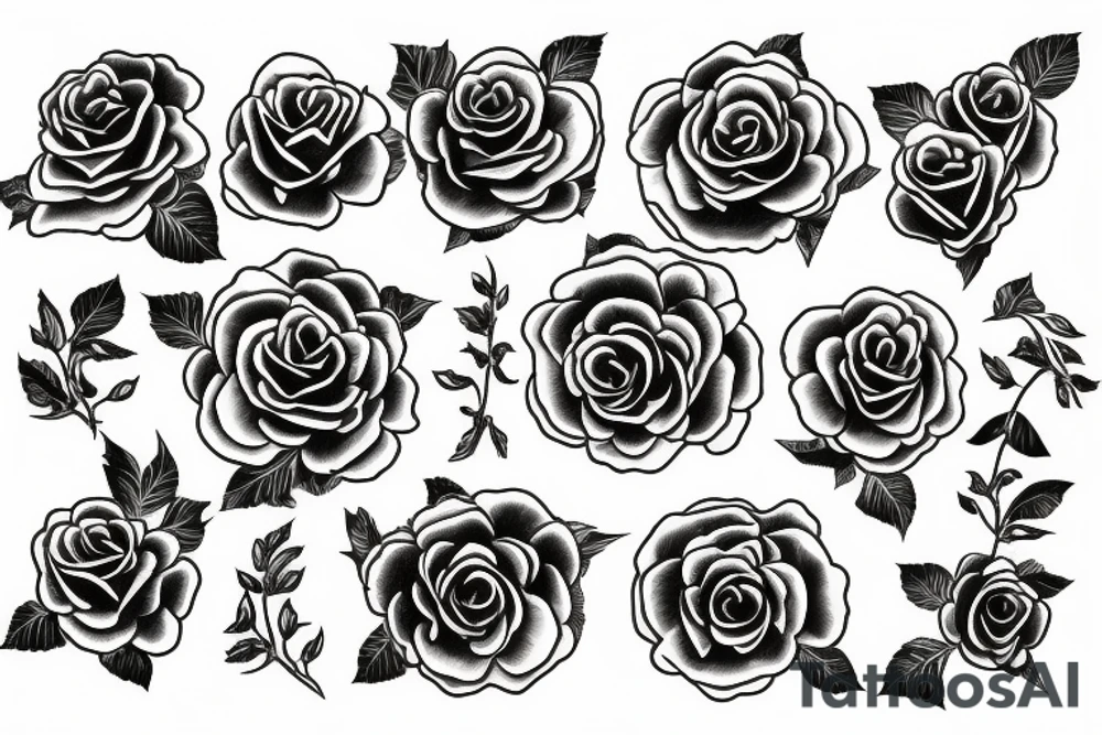 California rose tattoo idea