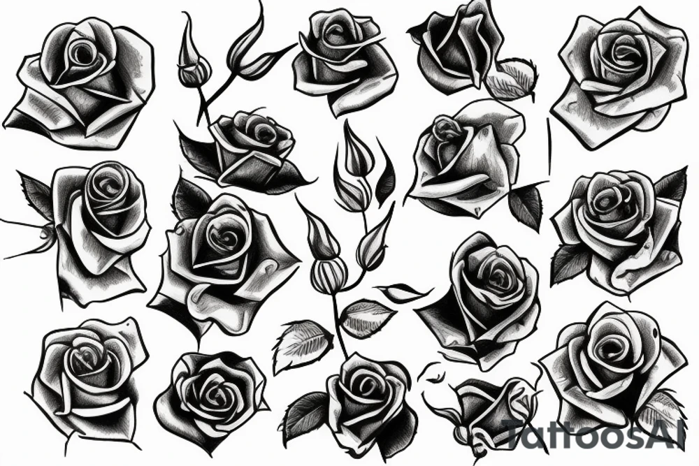 California and a rose tattoo idea