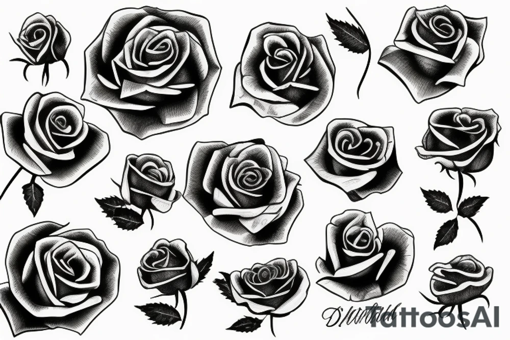 California and a rose tattoo idea