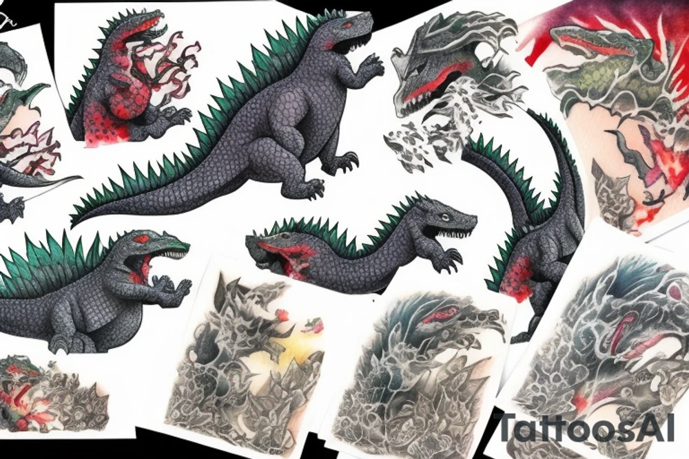 Godzilla tattoo idea