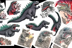 Godzilla tattoo idea