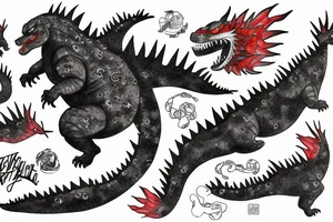 Godzilla tattoo idea