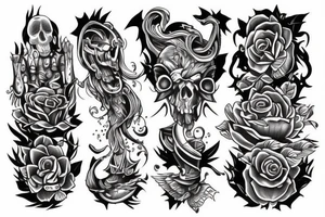 arm tattoo, black and white, dare to know, remember that you have to die tattoo idea