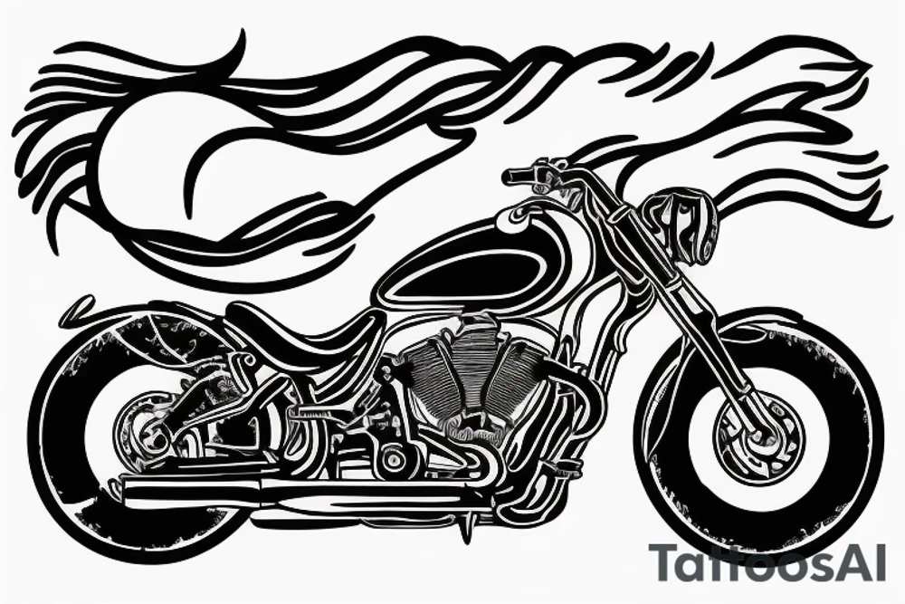 motorcycle tattoo idea