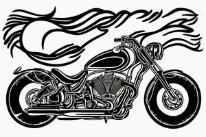 motorcycle tattoo idea