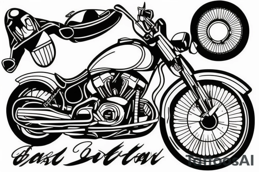 motorcycle tattoo idea