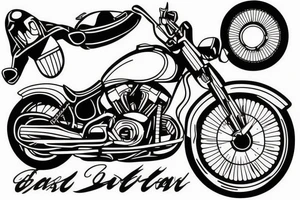 motorcycle tattoo idea